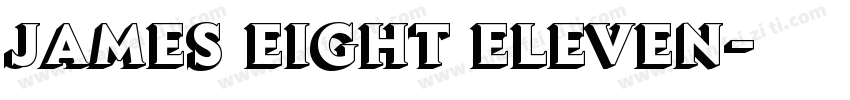 James Eight Eleven字体转换